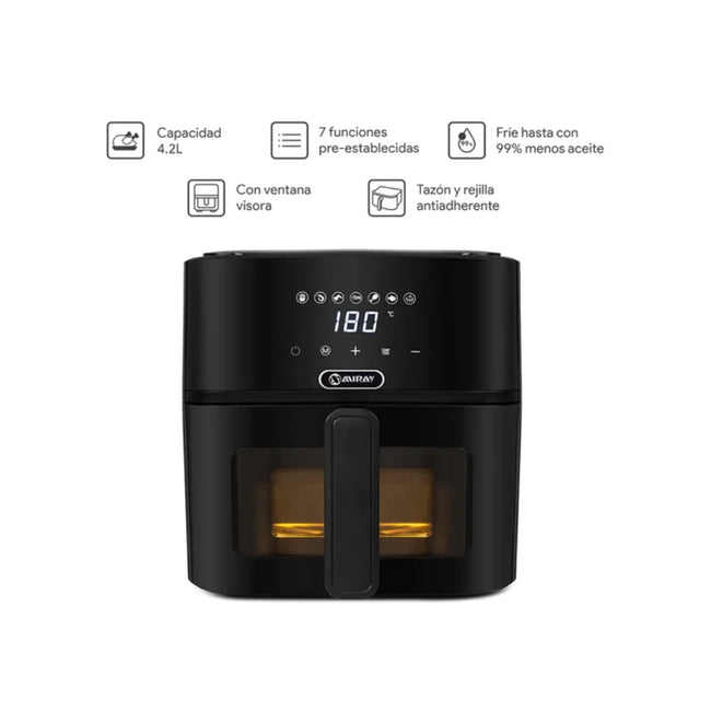 Olla Freidora De Aire Miray Panel Digital OFM-113 4.2 Litros