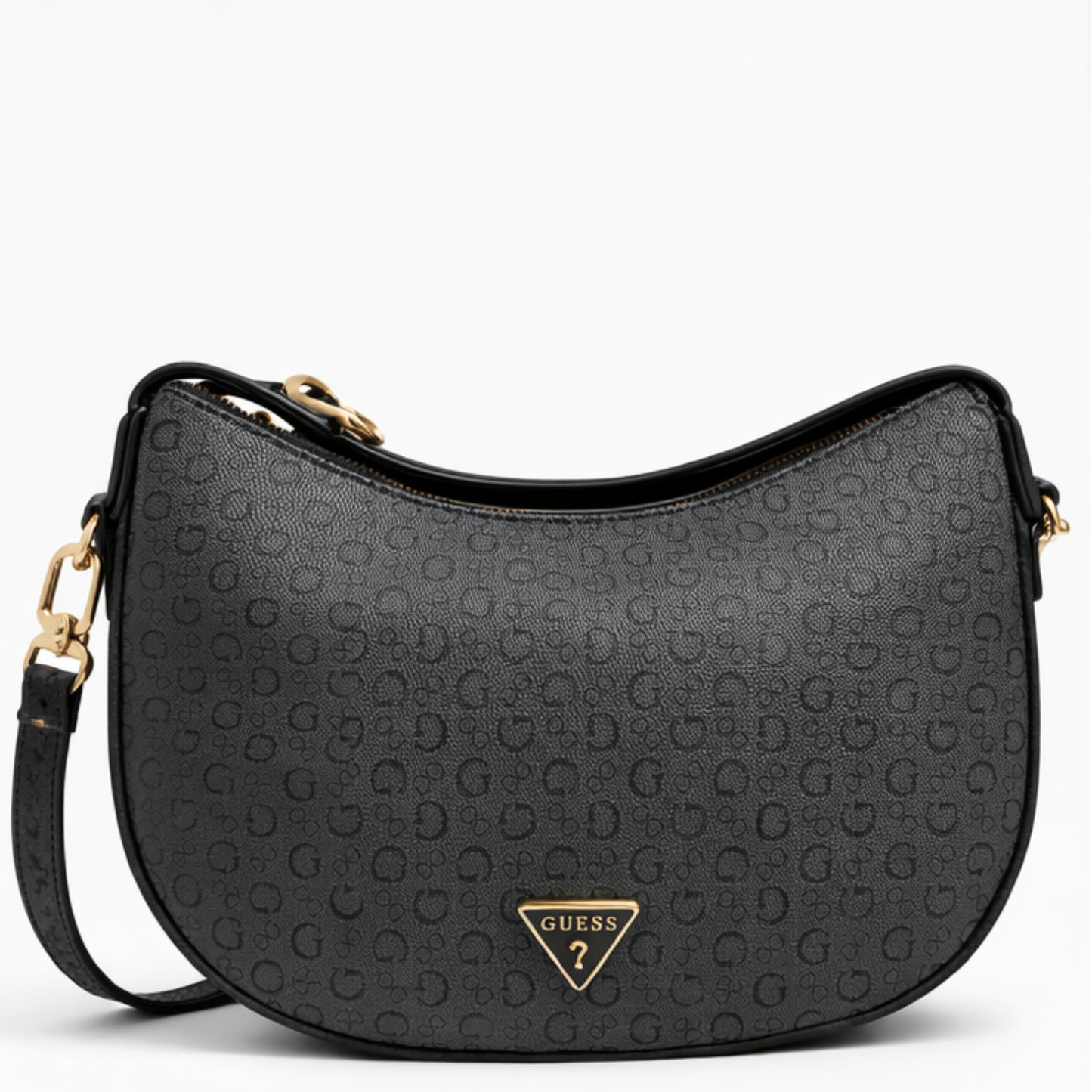 Cartera Guess Crossbody Negra con Monograma