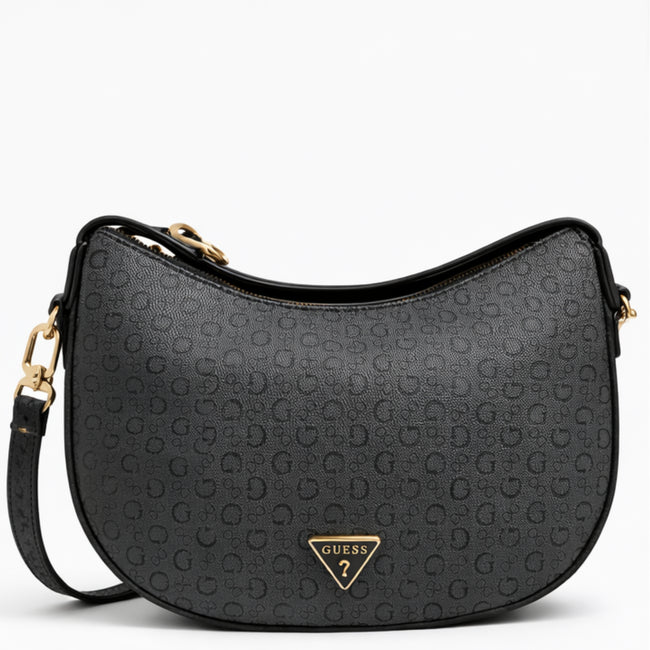Cartera Guess Crossbody Negra con Monograma