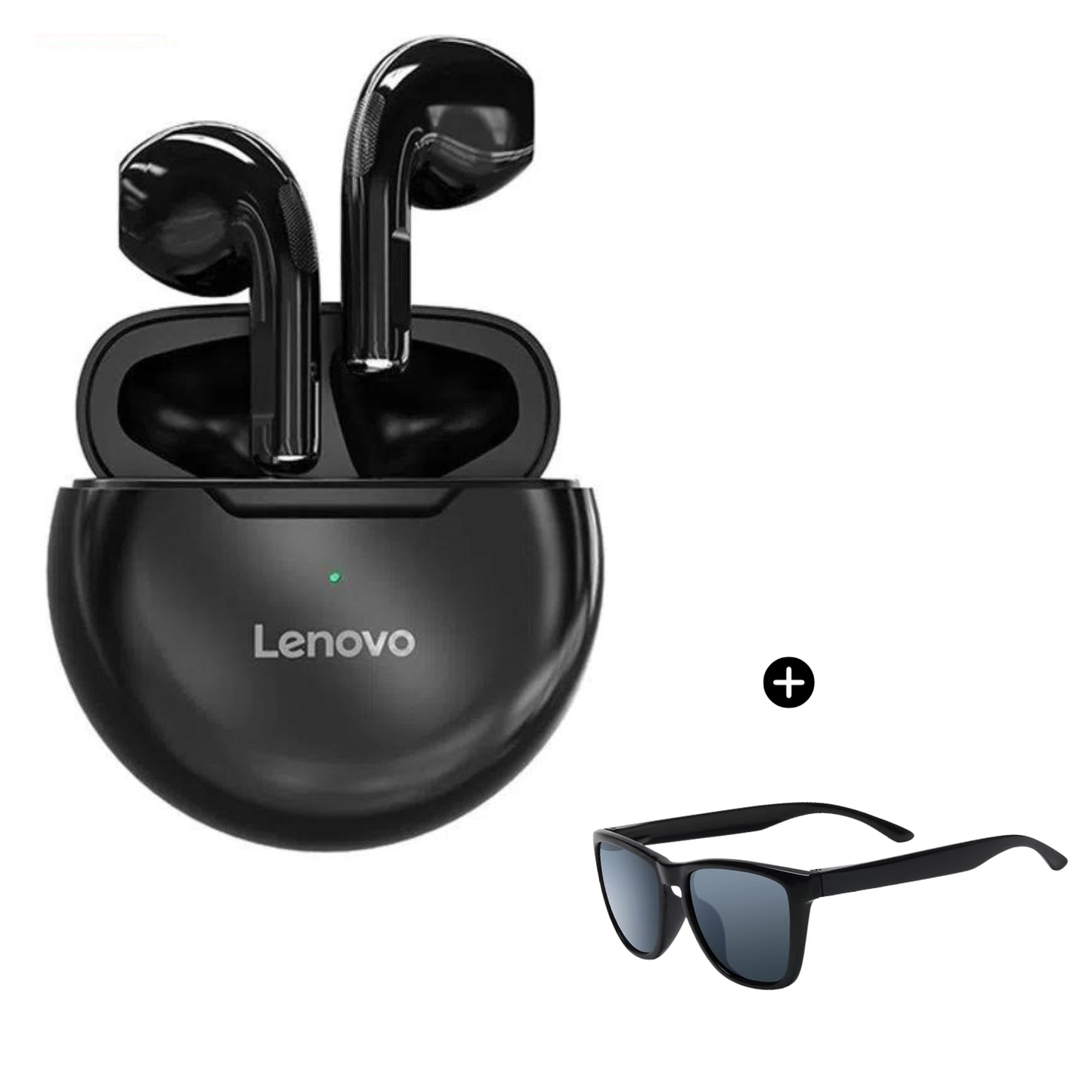 Audífonos Inalámbricos Lenovo HT38 negro + Lentes clasicos de regalo