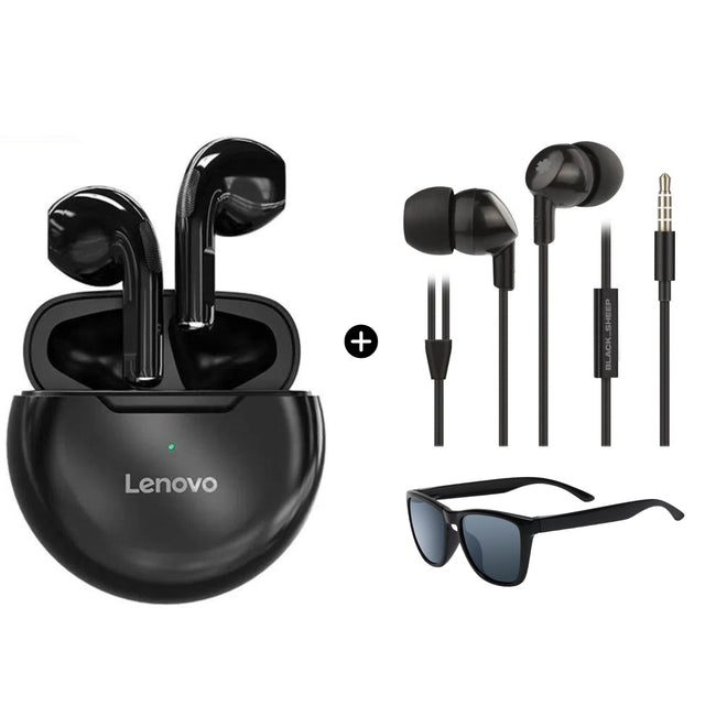 Audifonos Lenovo HT38 + Lentes de sol + Audifonos Blacksheep Smoke de regalo