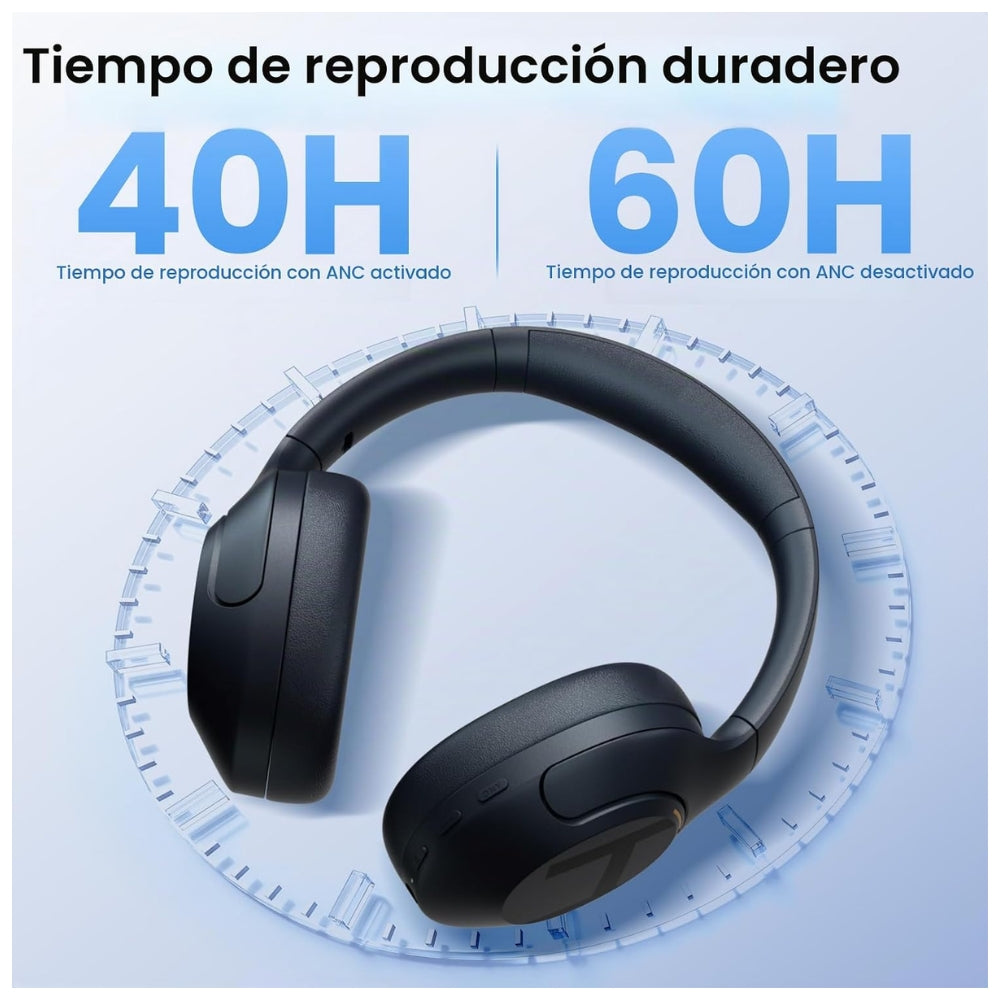 Audífonos Haylou S35 ANC Negro Over Ear Bluetooth 60h Hi-Res Audio