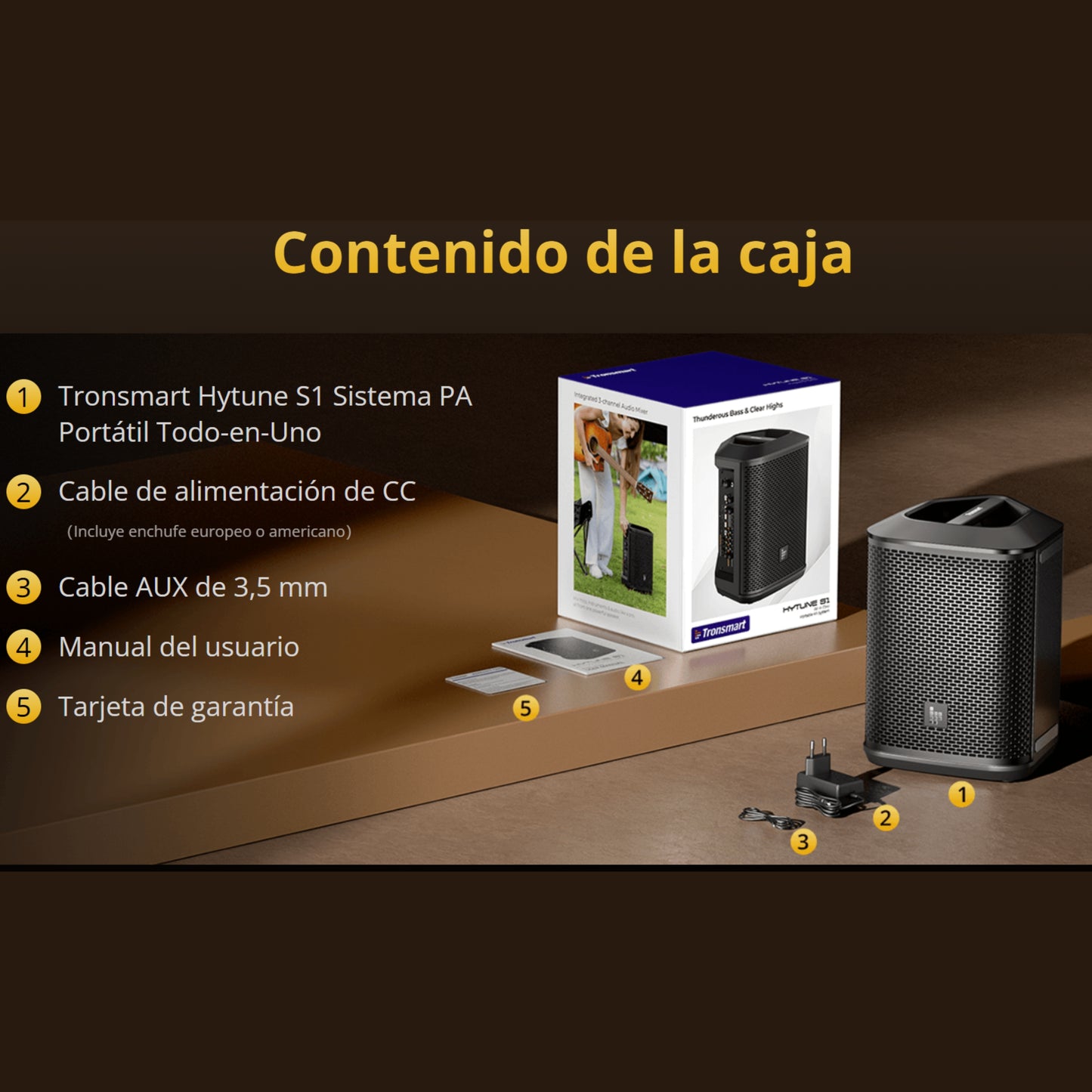 Tronsmart Hytune S1 Sistema PA Portátil Todo-en-Uno