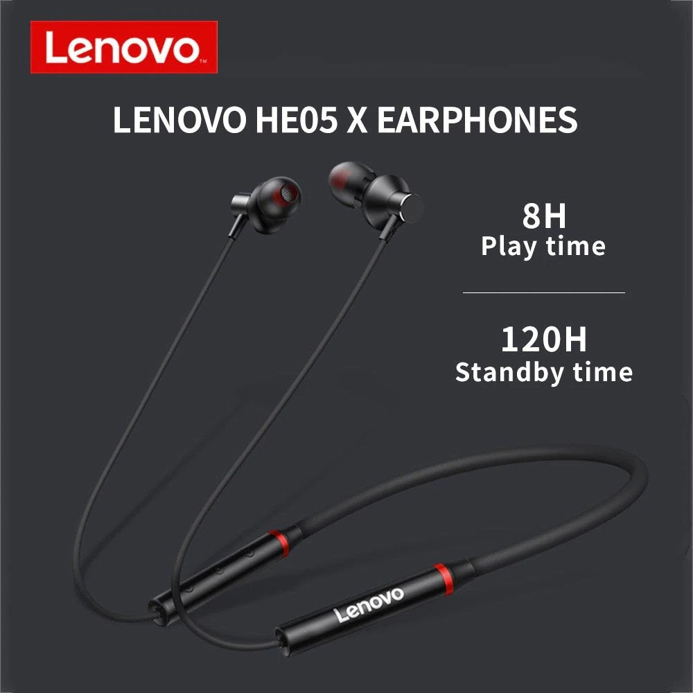 PR Audifonos Bluetooth Lenovo HE05X deportivos inalambricos