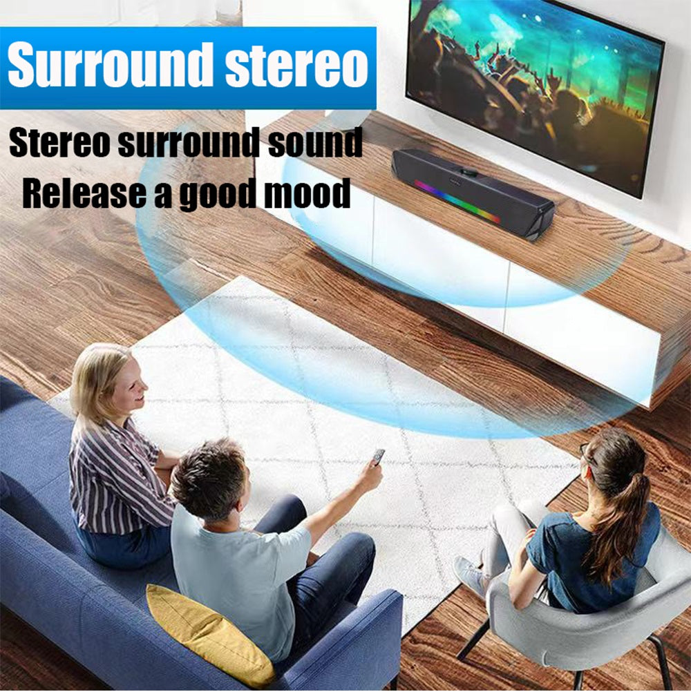 Soundbar Lenovo TS33 Bluetooth 5.0 RGB Speaker Audio 360 Home TV Barra