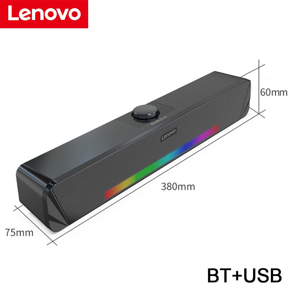 Soundbar Lenovo TS33 Bluetooth 5.0 RGB Speaker Audio 360 Home TV Barra