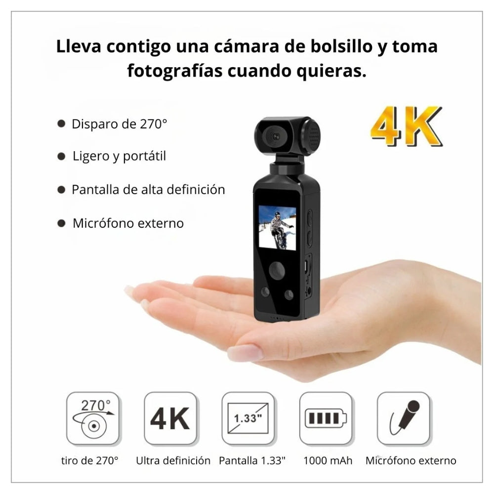 Camara de accion LINKMAX LK-AC3 4K portatil