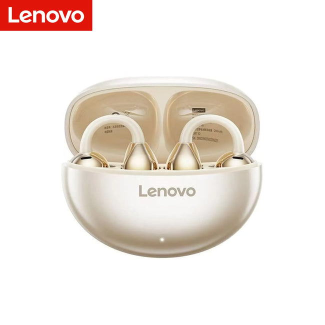Audífono Lenovo TA410 Clip Ear Beige 24h Bluetooth 5.4