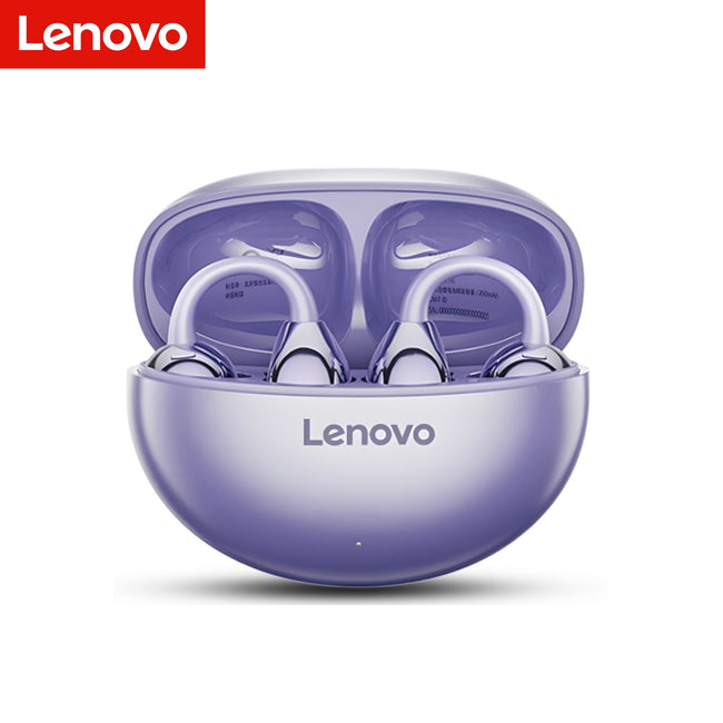 Audífono Lenovo TA410 Clip Ear Morado 24h Bluetooth 5.4