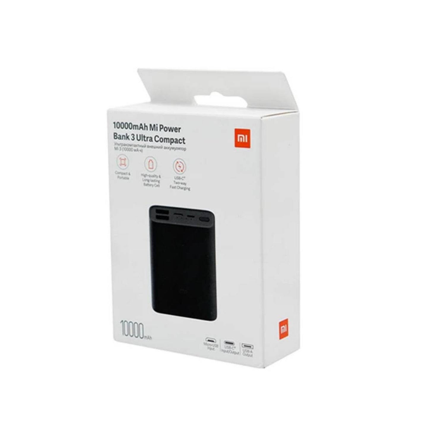 Xiaomi Power Bank 3 Ultra Compact 10000mah USB-C Micro-USB Portátil