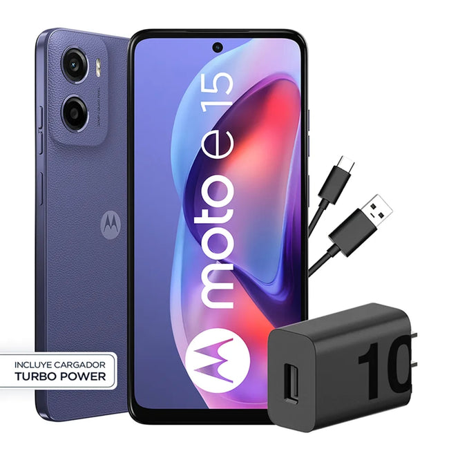 Celular Motorola Moto e15 64GB Morado 2GB Ram 4G Lte