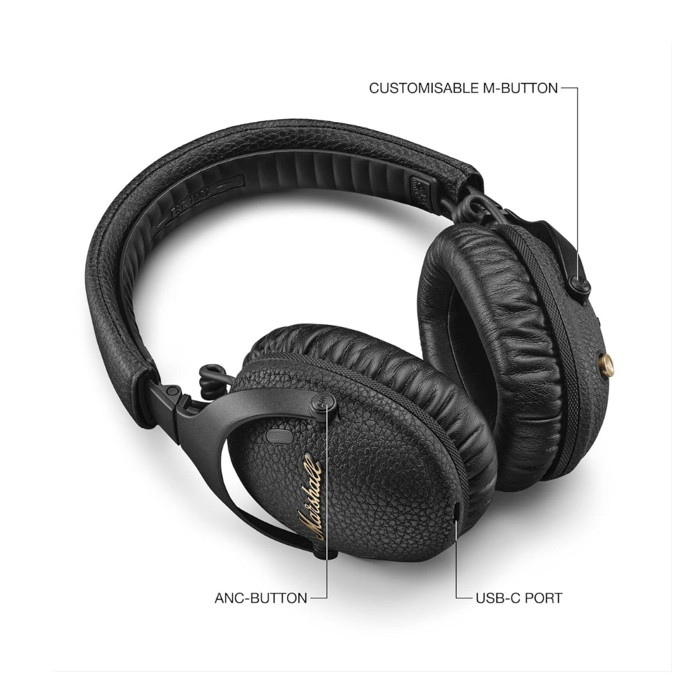 Audífono Marshall Monitor III A.N.C. Negro Over Ear 100h