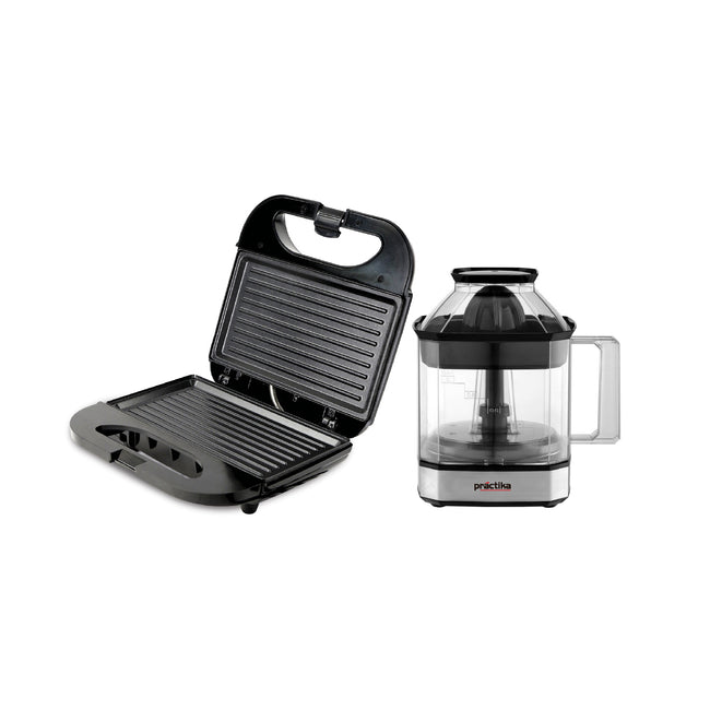 Combo Practika Exprimidor citrus force + sandwichera Panini grill