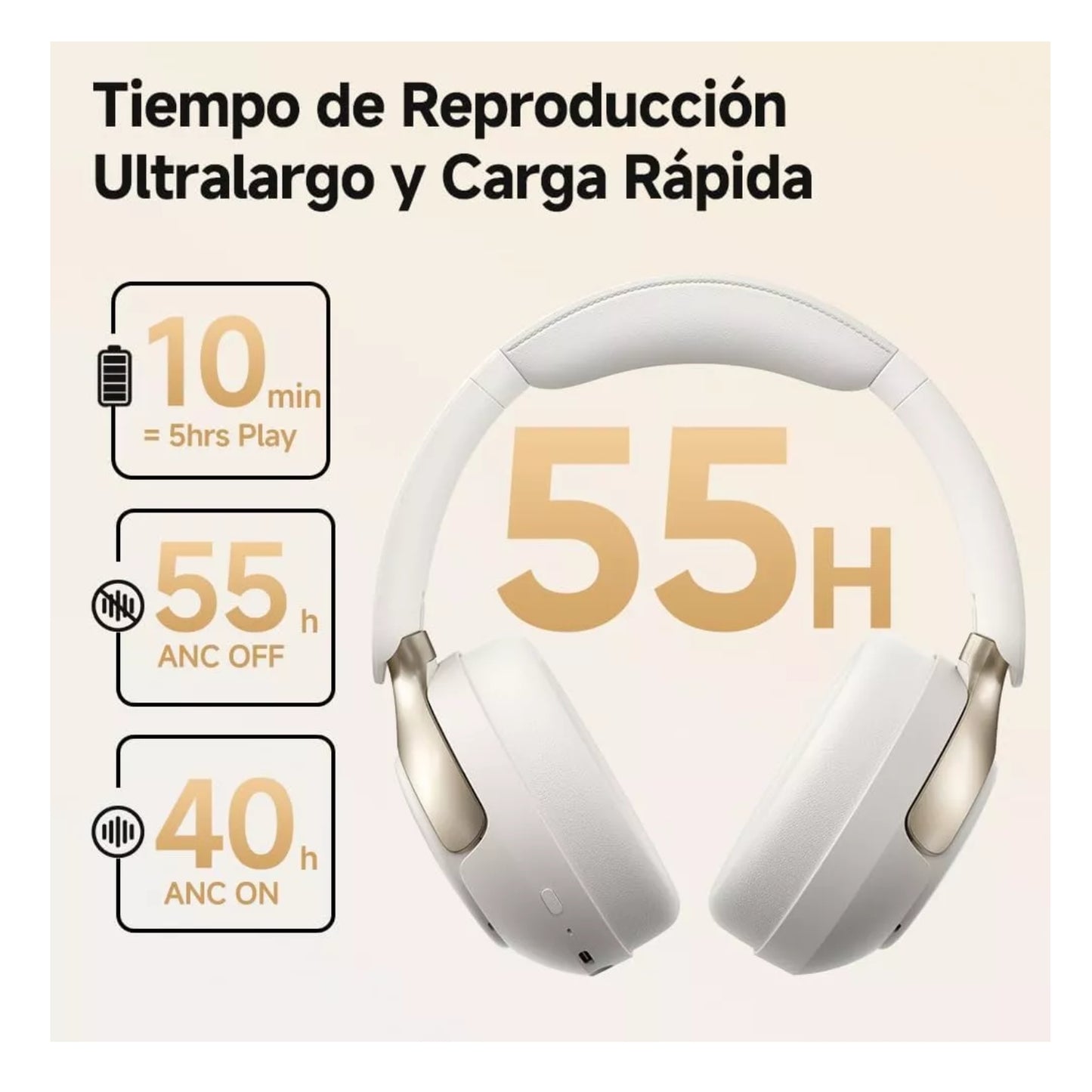 Audífonos Inalámbricos QCY H3 Pro Cancelación Activa de Ruido 55 Horas - Colores