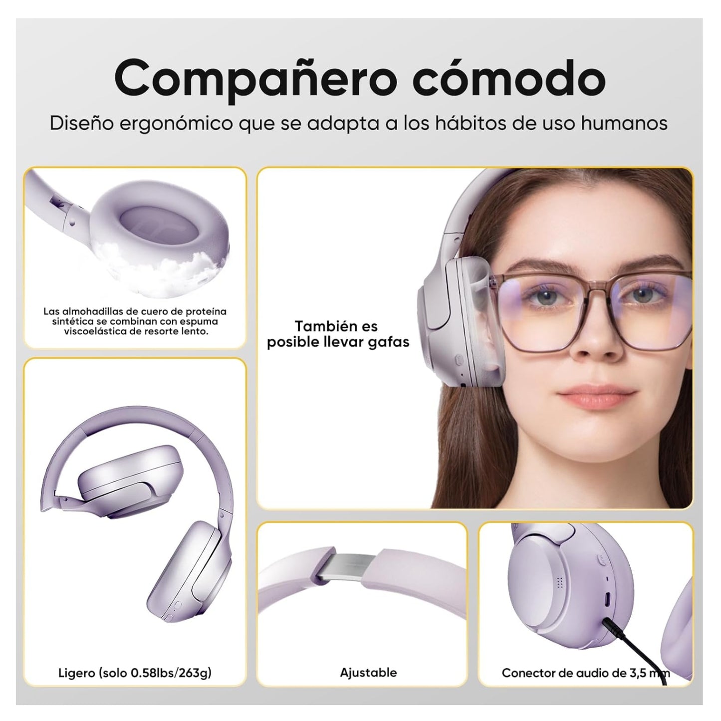 Audífono inalámbrico QCY H3 ANC bluetooth HI-RES - Colores