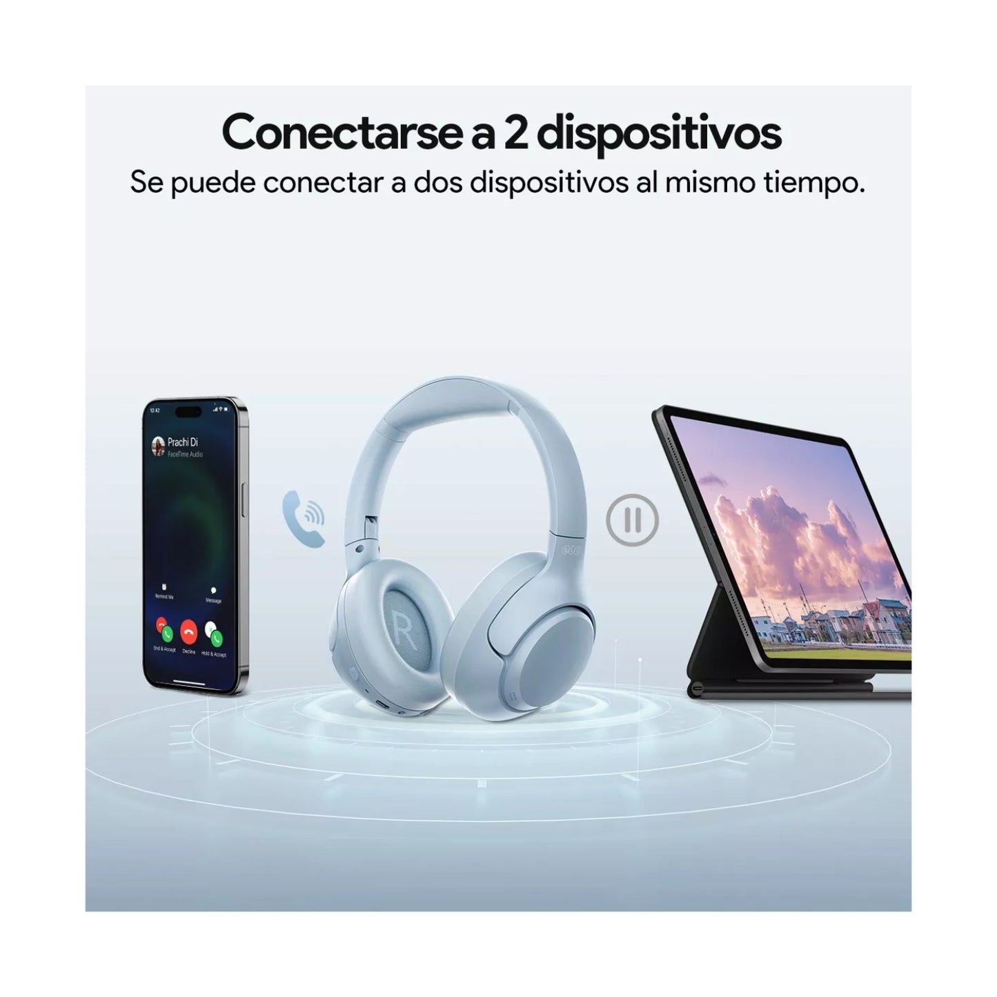 Audífono inalámbrico QCY H3 ANC bluetooth HI-RES - Colores
