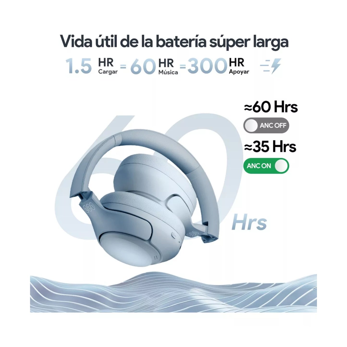 Audífono inalámbrico QCY H3 ANC bluetooth HI-RES - Colores