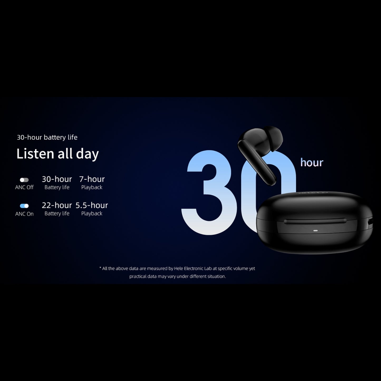 Audifono Bluetooth QCY T13 ANC 2 - Negro