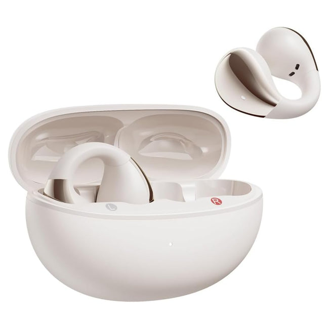 Audífono QCY Crossky C30 Beige 25h Bluetooth micrófono ENC