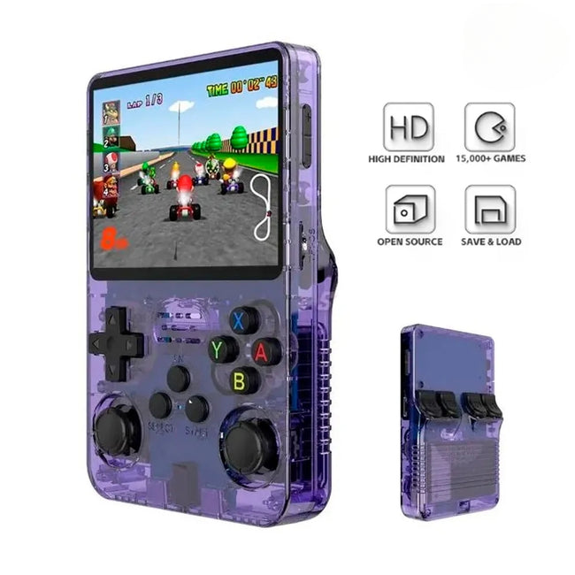 Consola Video Juegos Retro R36S Morado 10000 Juegos
