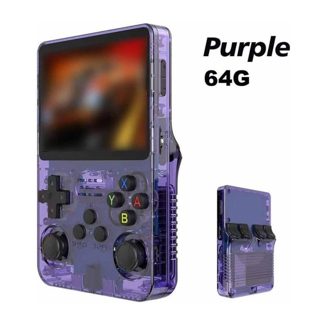 Consola Video Juegos Retro R36S Morado 10000 Juegos