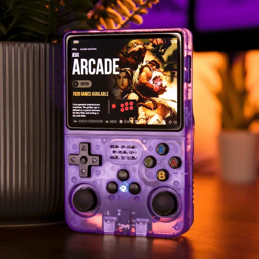 Consola Video Juegos Retro R36S Morado 10000 Juegos