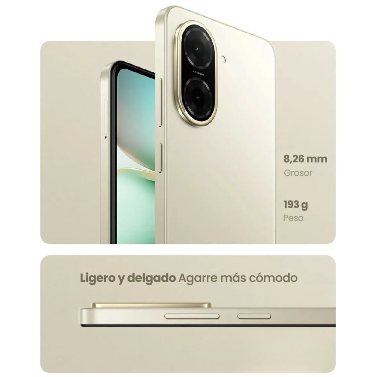 Celular Xiaomi Redmi A5 Dual SIM 128GB Dorado 4GB RAM + 4 virtual
