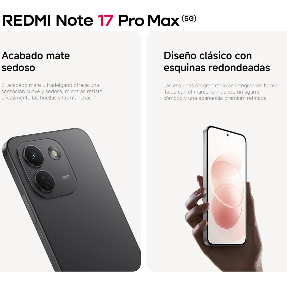 Xiaomi Redmi Note 17 Pro Max 5G Dual SIM 256GB Rosa 8GB RAM