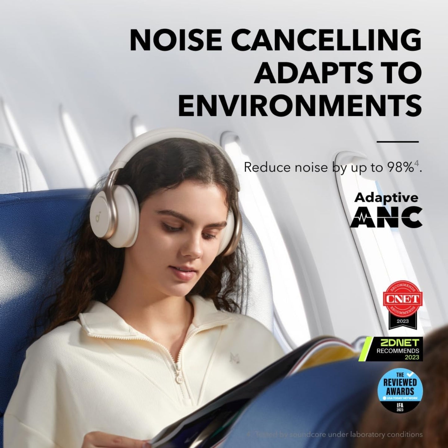 Audifonos SoundCore Space One Anc Beige 55h