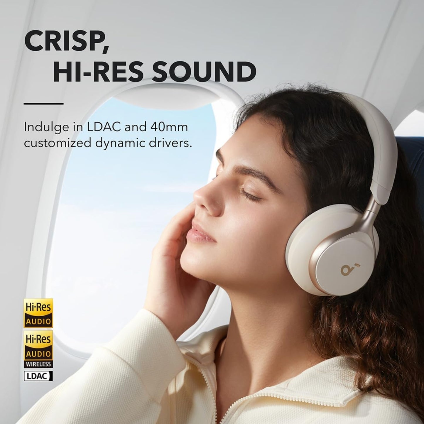 Audifonos SoundCore Space One Anc Beige 55h