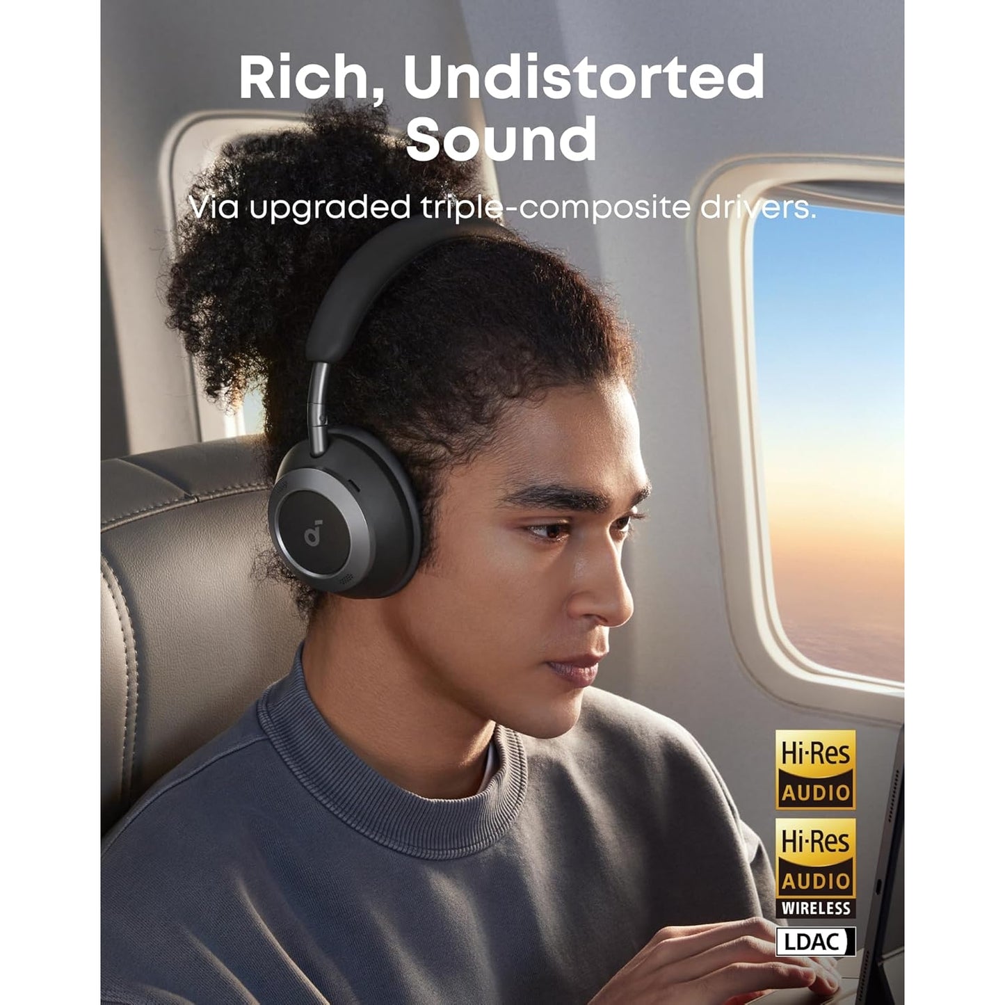 Audifonos SoundCore Space One Pro Anc Negro 60h
