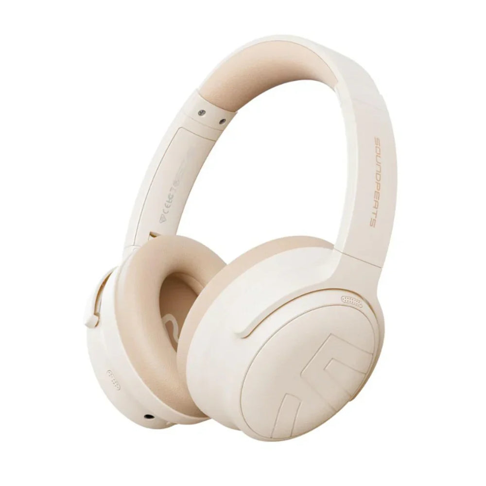 Audifono Soundpeats Space Pro Beige Anc Hibrido