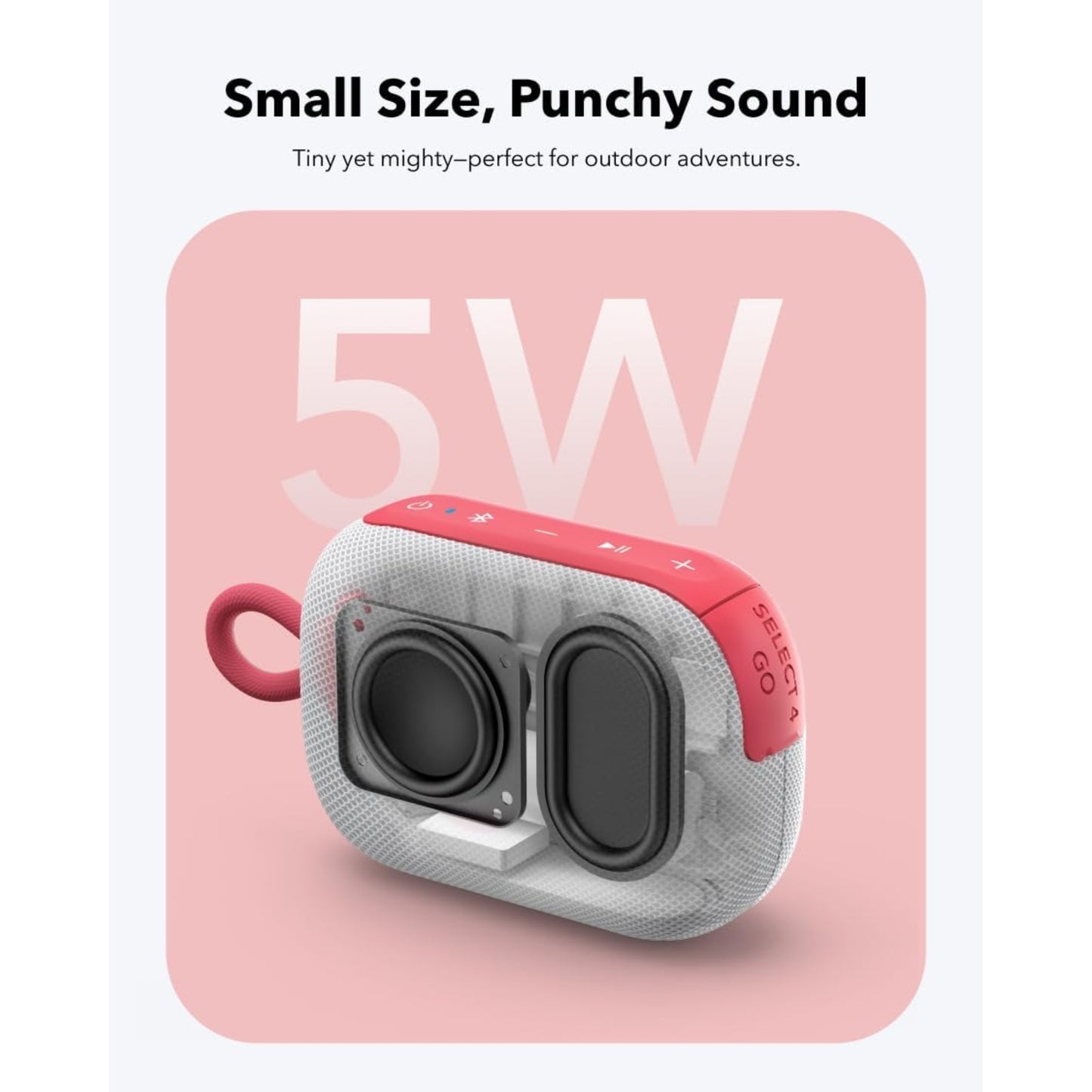 Parlante SoundCore Select 4 Go Rojo 20h IP67