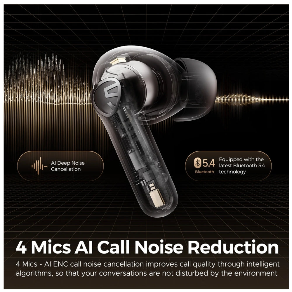 Audífono Soundpeats T3 Pro Negro 28h con anc IPX4