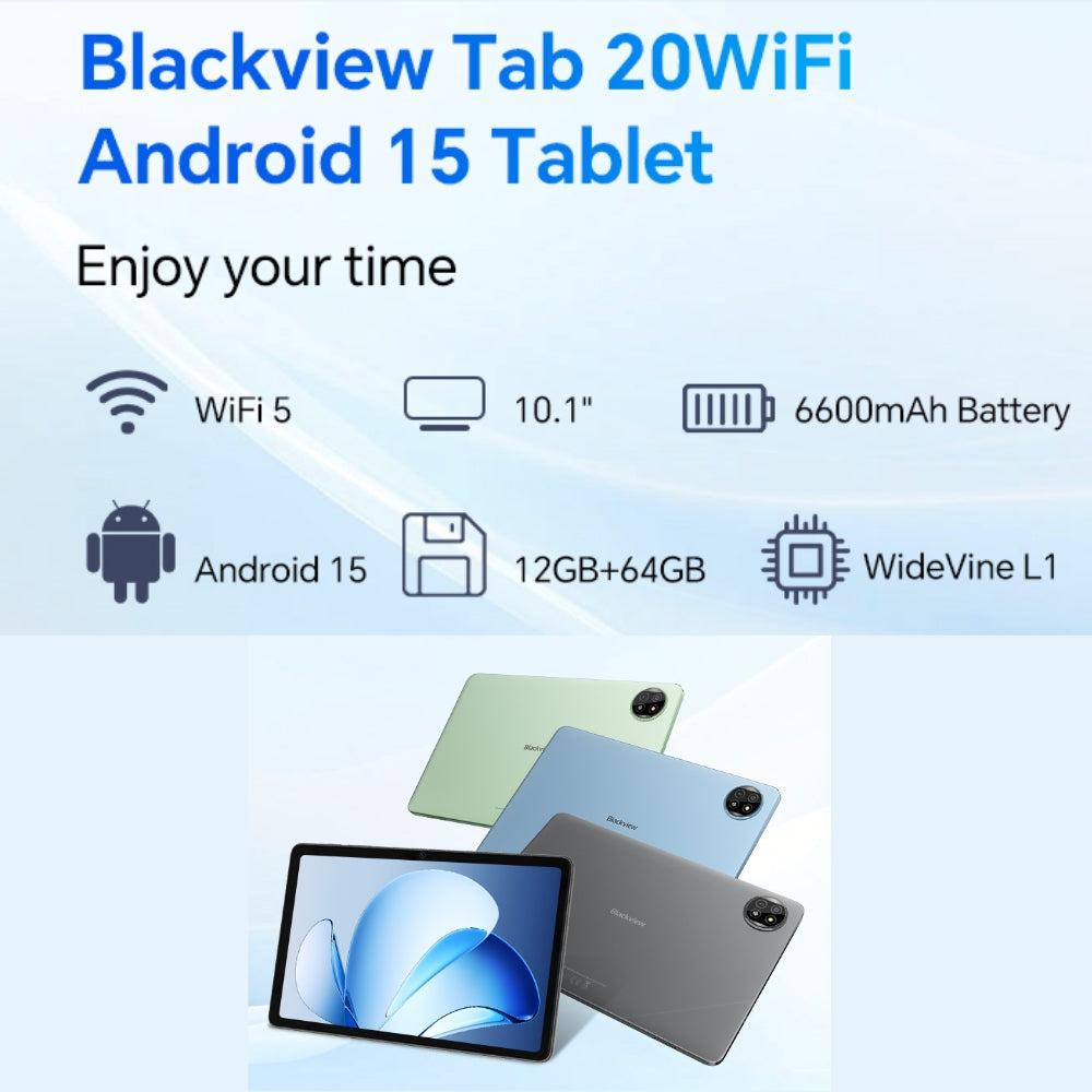 Tablet Blackview Tab 20 64GB Space Grey + Teclado de regalo