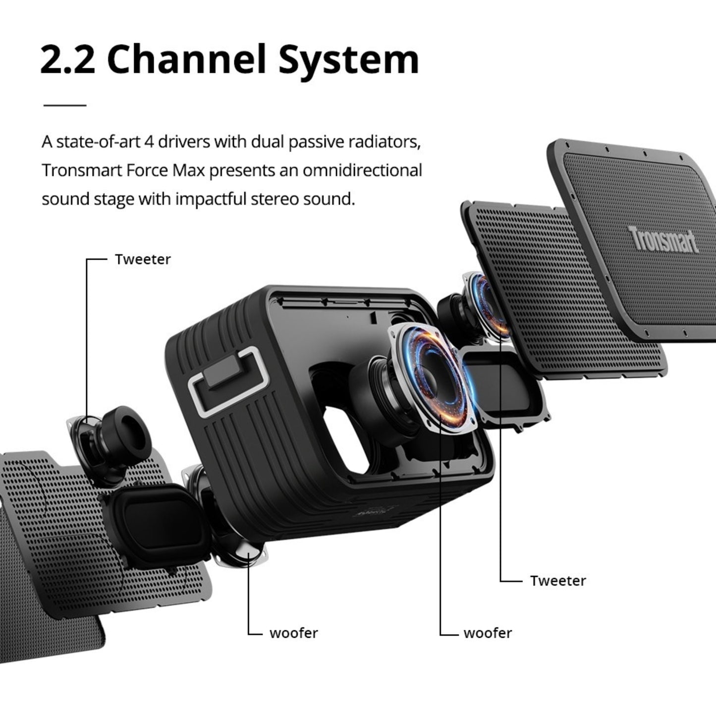 Parlante Bluetooth Tronsmart Element Force Max IPX6