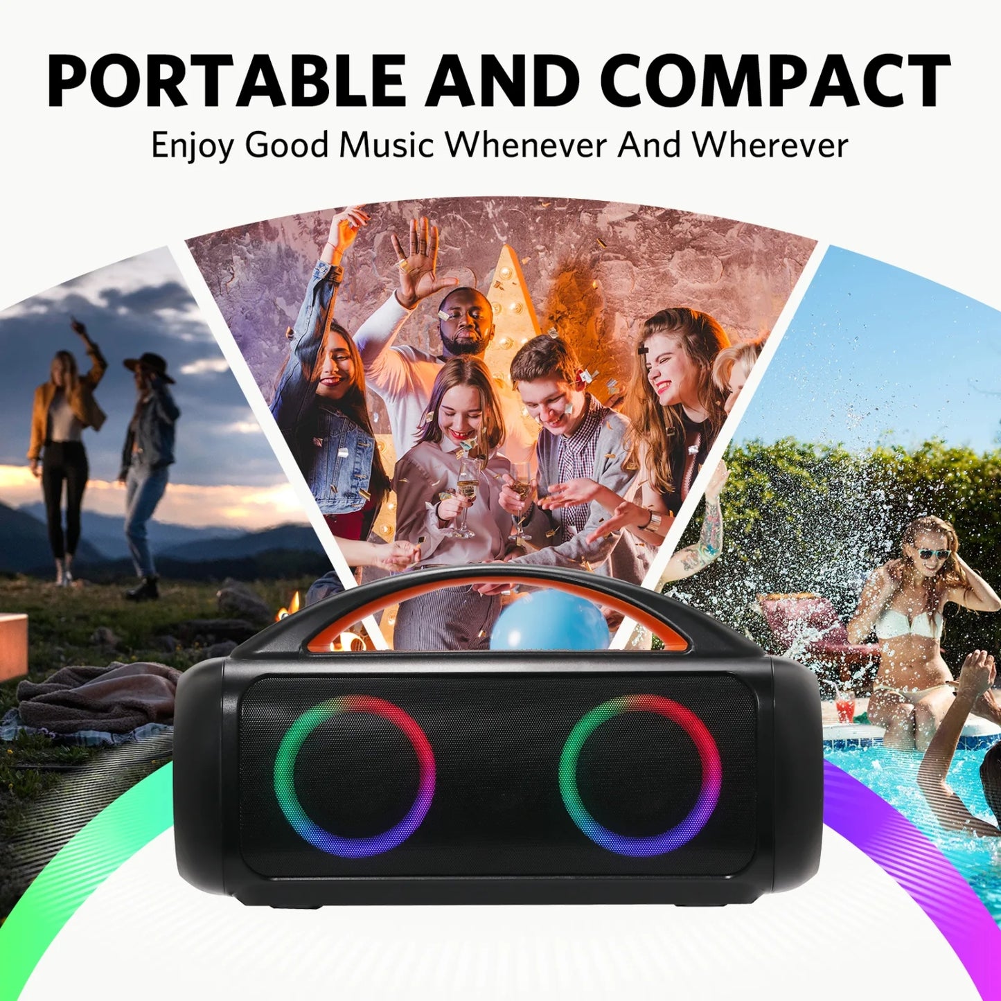 Parlante Earfun Uboom Raver Negro