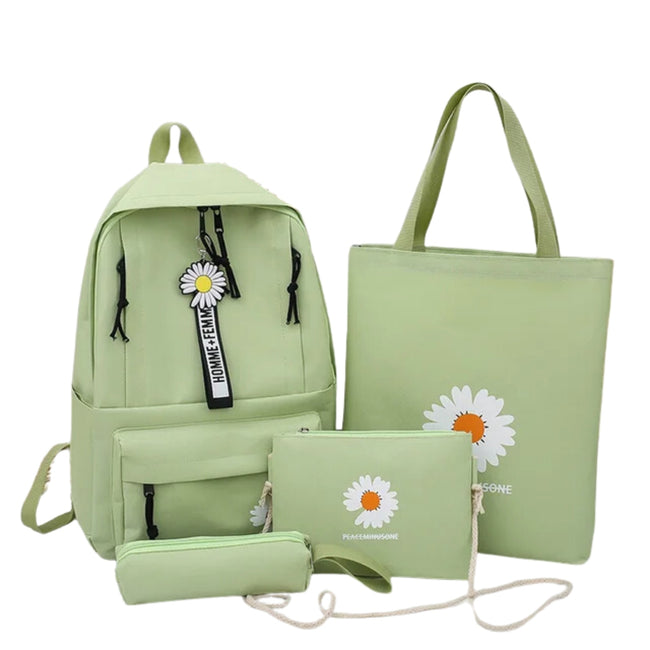 LOTE Pack 4 en 1 mochila estampada floral - Colores