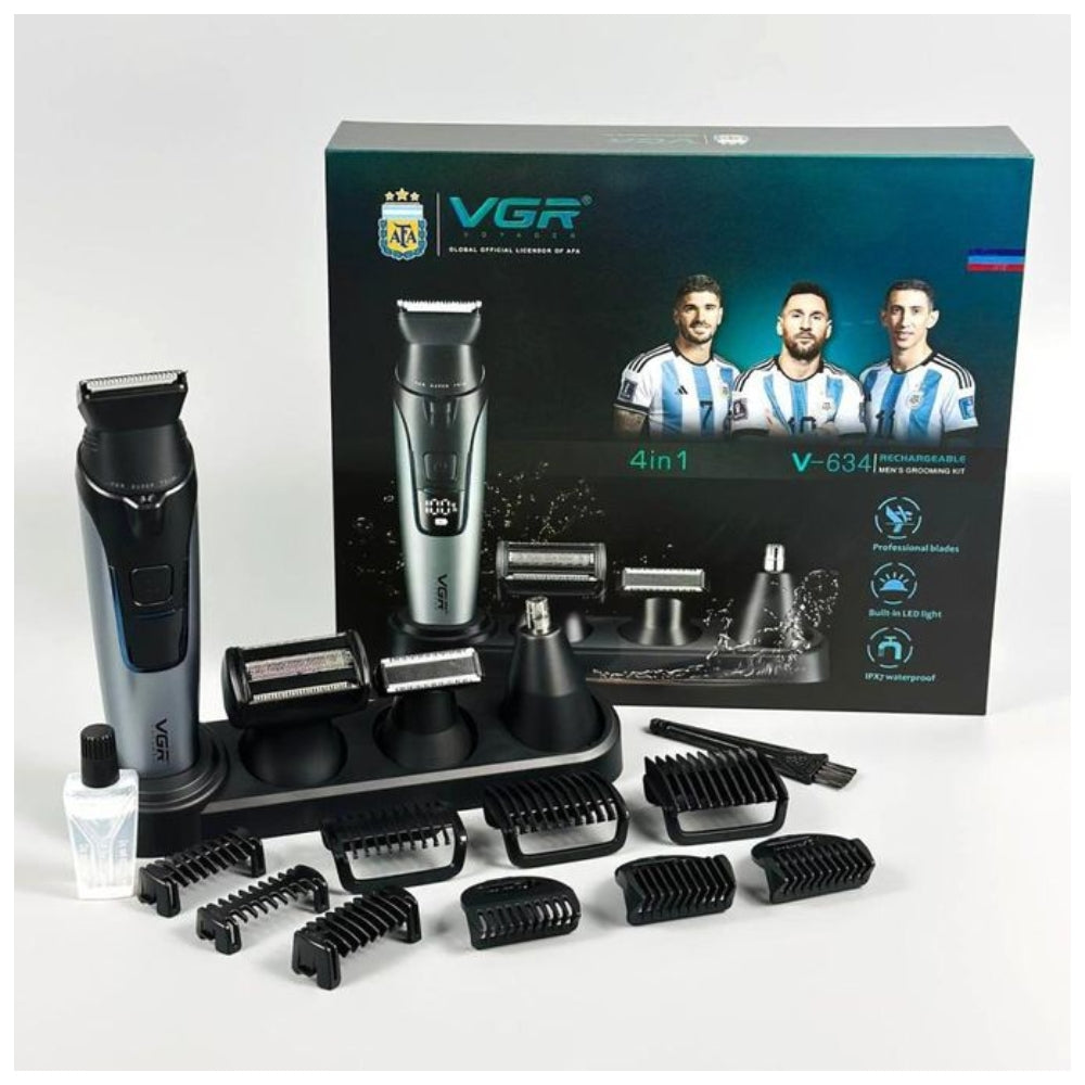 CORTADORA DE PELO NARIZ CUERPO BARBA VGR V-634 RECARGABLE