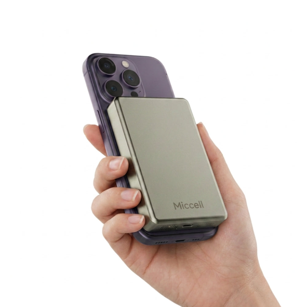 Powerbank Miccell VQ-P31S 10000mah carga inalámbrica magnética