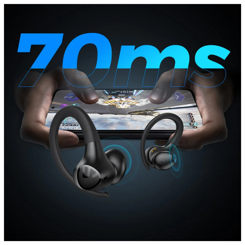 Audífono Soundpeats Wings 2 Negro deportivos 30h IPX4