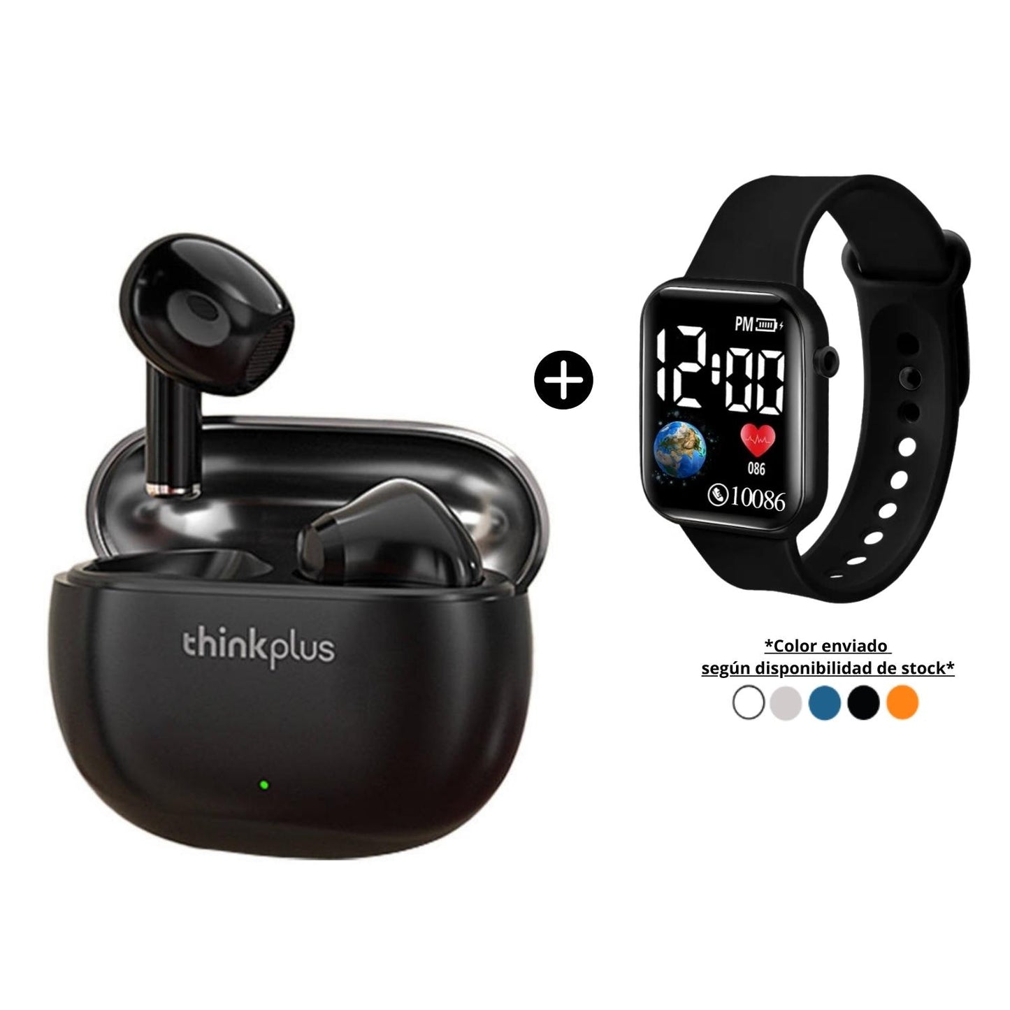 Audífonos Bluetooth Lenovo X15 Pro TWS 35Hrs + Reloj Led Watch de regalo