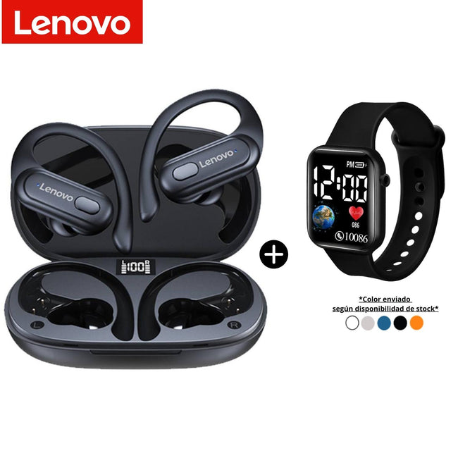 Audifonos Bluetooth Lenovo XT60 deportivos TWS + Led watch de regalo