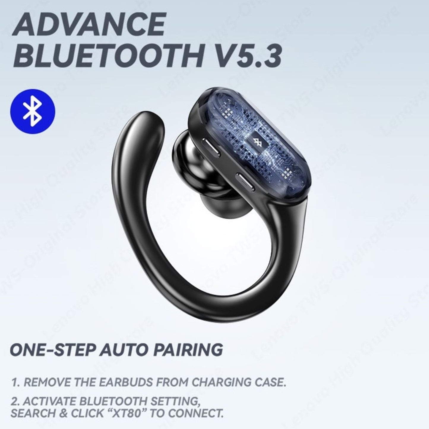 Audifonos Bluetooth Lenovo XT80 Reloj Led Watch de Regalo