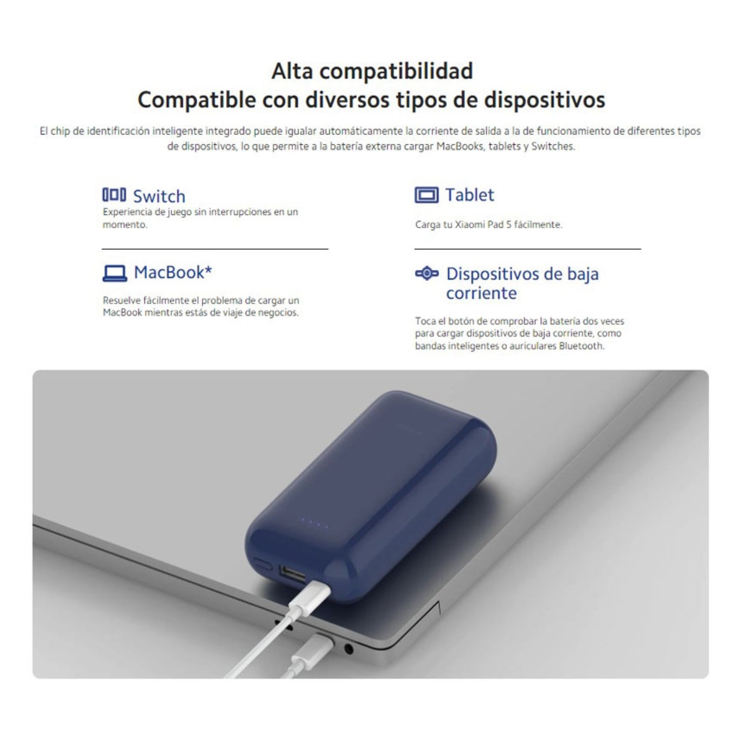 Power Bank Xiaomi 20000mAh 33W Fast Charger - Azul