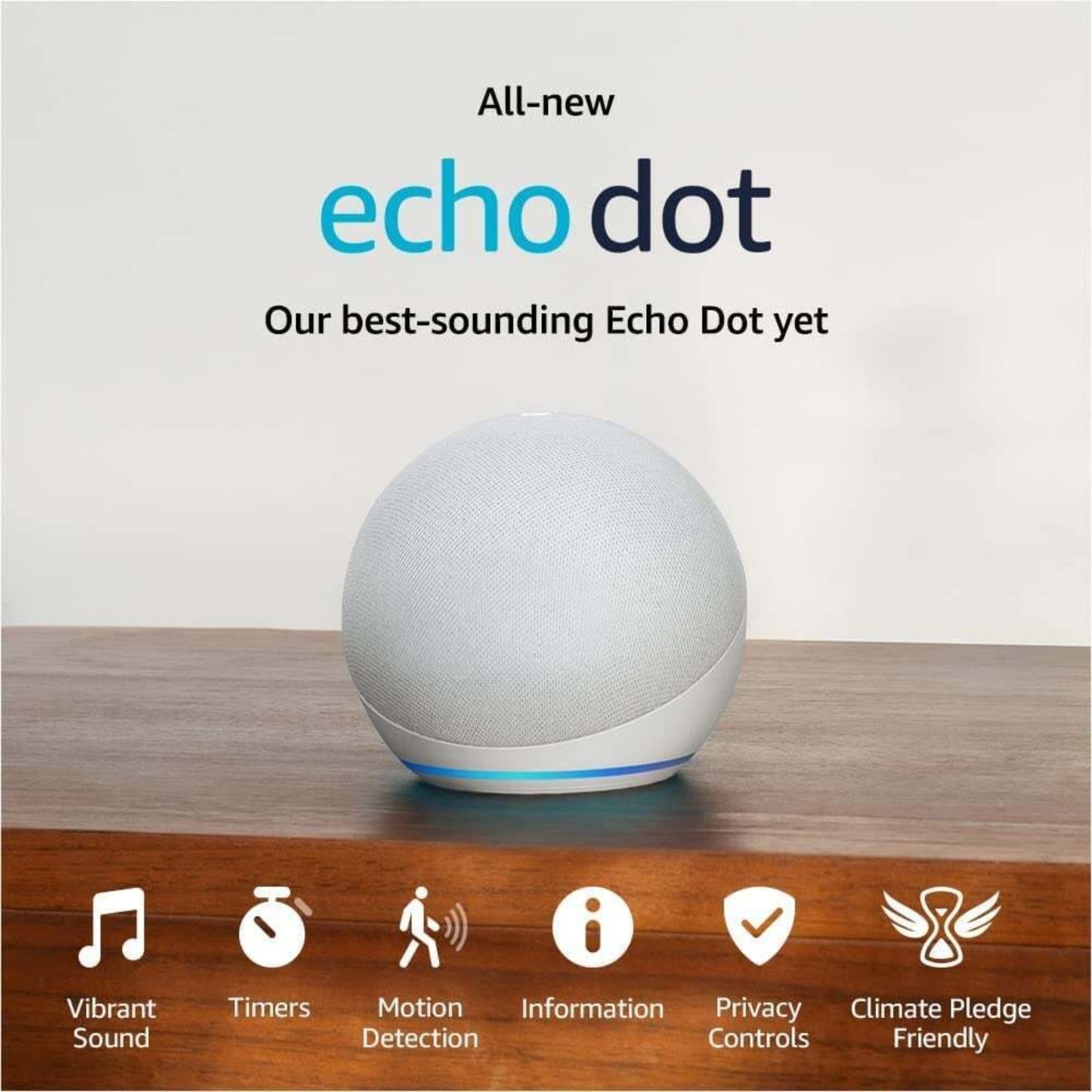 Amazon Alexa Echo Dot 5ta Gen Blanco + Foco inteligente + Enchufe inteligente