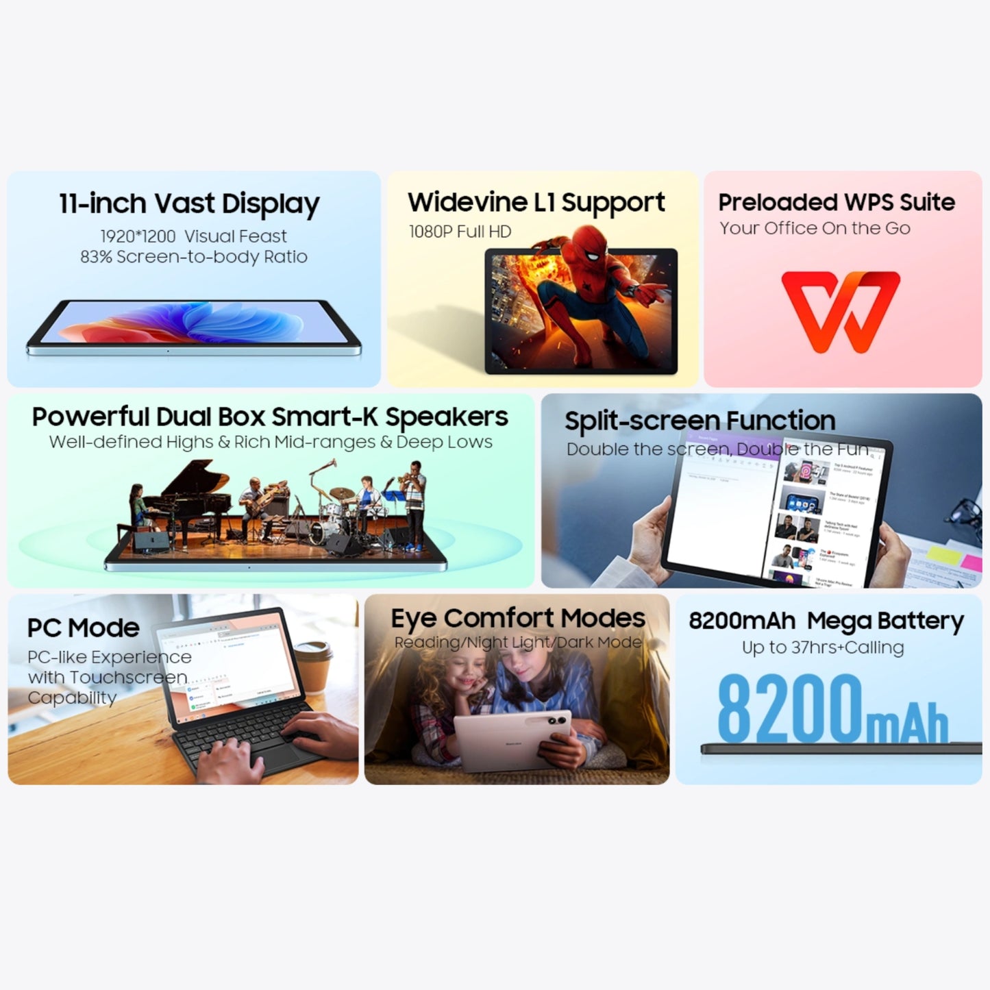 Tablet Blackview Tab 9 Wifi 256GB Space Grey 6GB RAM