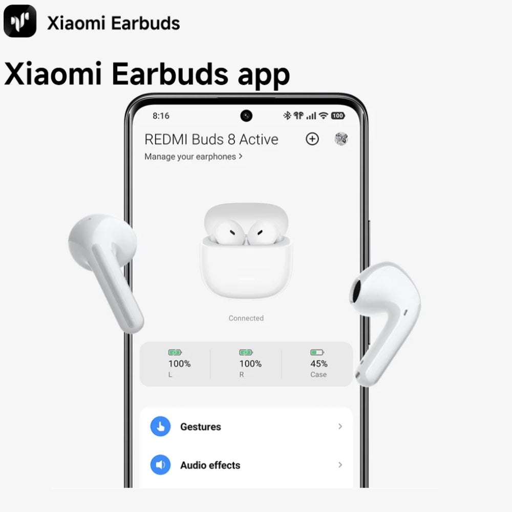 Audífono Xiaomi Redmi Buds 8 Active 37h Bluetooth 5.4