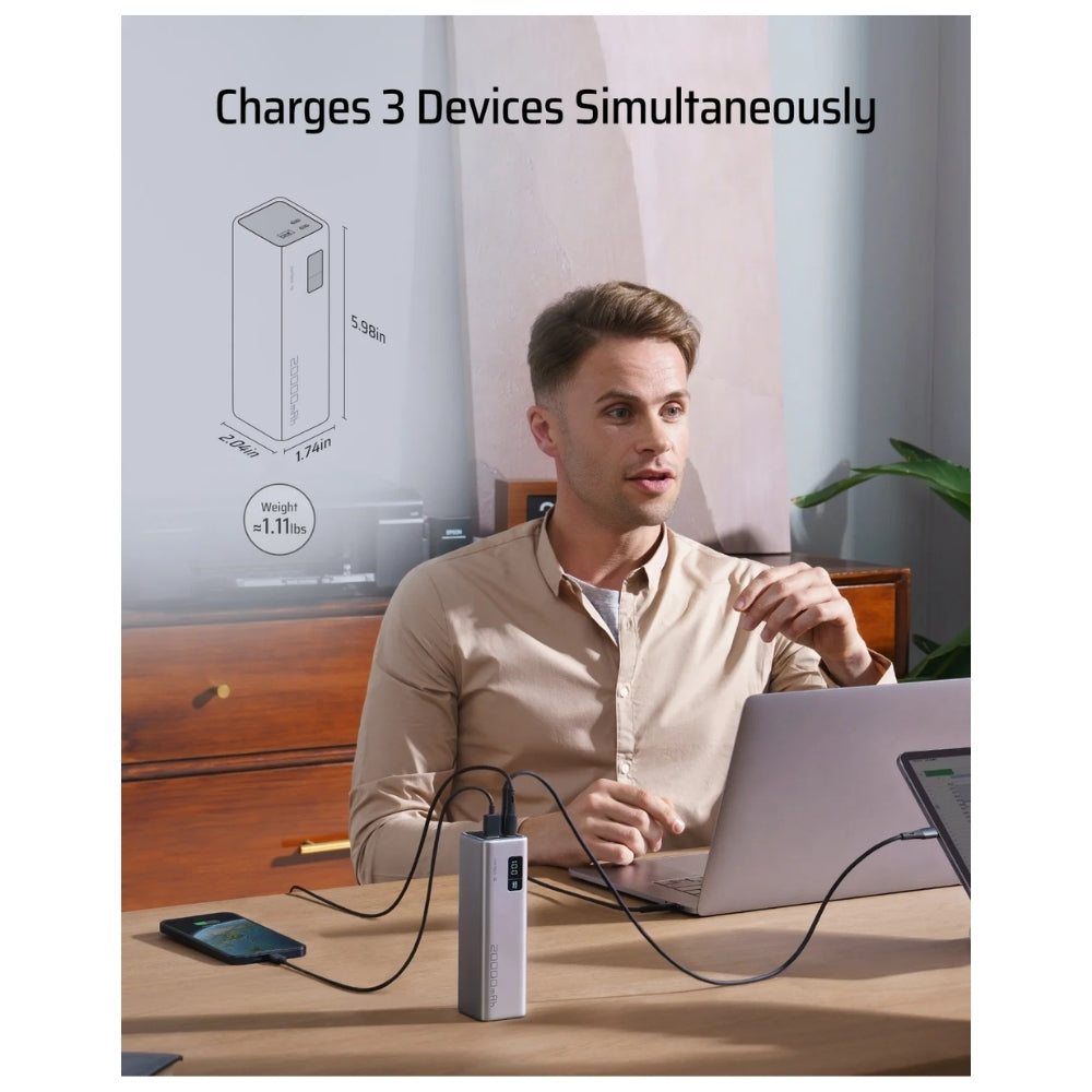 Powerbank Cuktech 15 SE 20000mah 65W para laptop