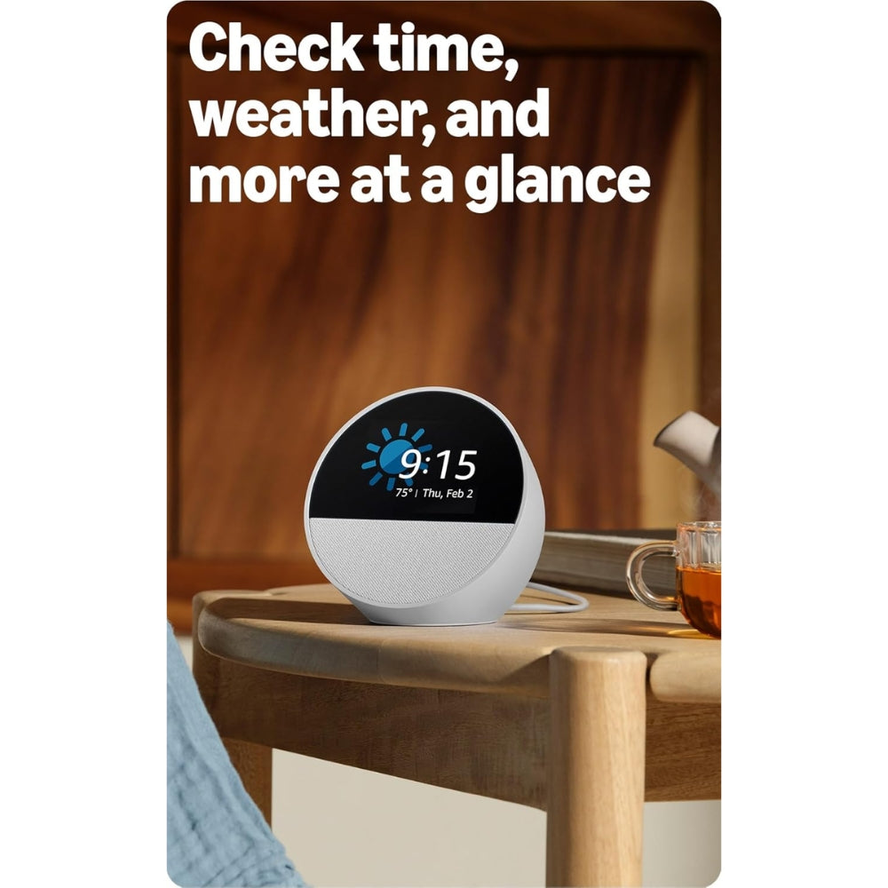 FU Amazon Echo Spot Parlante inteligente con Alexa Blanco